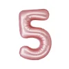 Light Pink Foil Matte Number 5