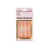 Light Pink Glitter Press On Nails 24pc