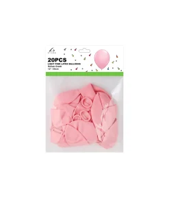 Light Pink Latex Plain Balloons 12inch 20pk