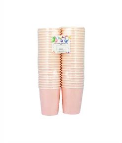 Light Pink Paper Cups 50x9oz