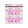 Light Pink Party Star Glasses 15x7cm 2pc