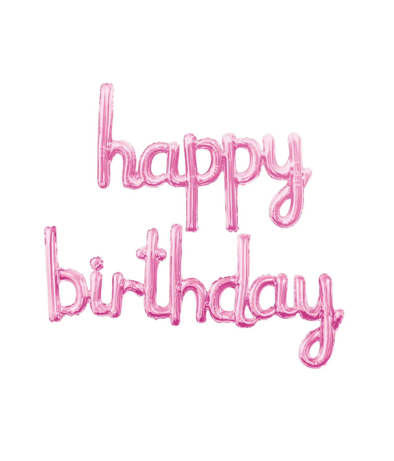 Light Pink Script Happy Birthday