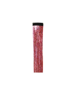 Light Pink Tinsel Hair Extension Clip 1pc