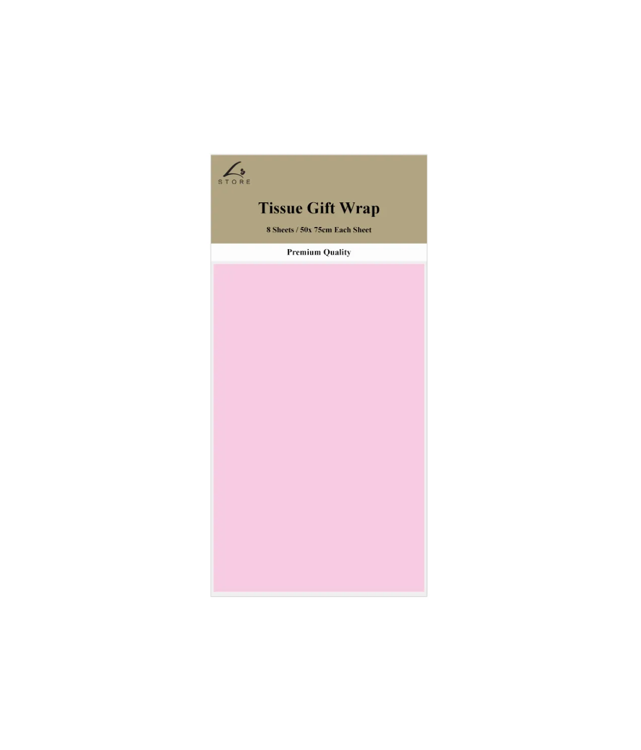 Light Pink Tissue Paper 8pk