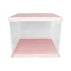 Light Pink Transparent Cake Box 10in