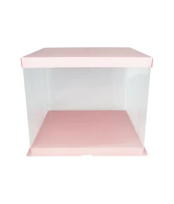 Light Pink Transparent Cake Box 10in