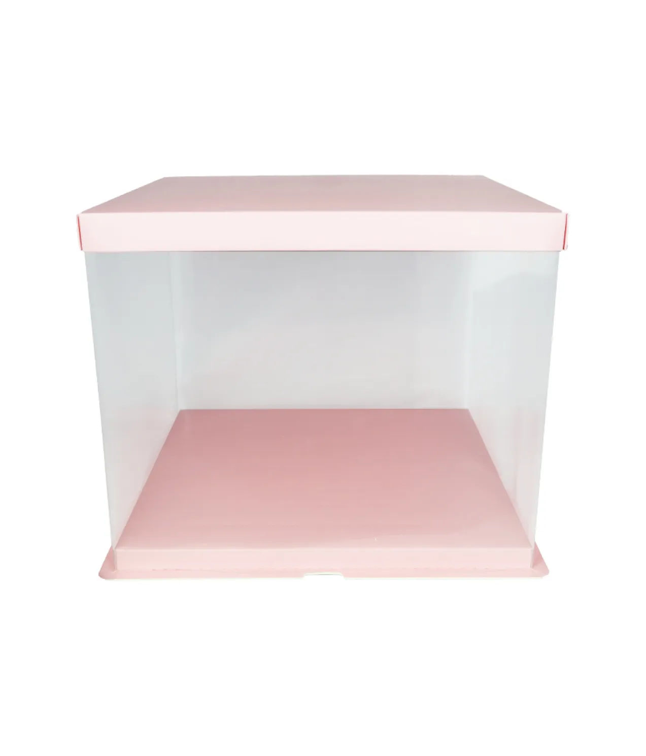 Light Pink Transparent Cake Box 10in