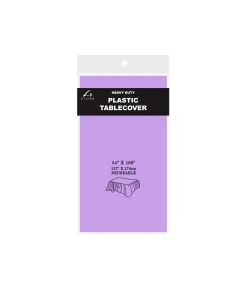 Light Purple Plastic Tablecover 137x274cm