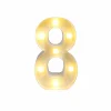 Light Up Number 8 Warm White LED
