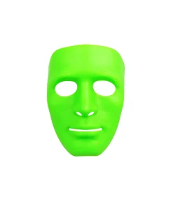 Lime Green Full Face Plastic Mask