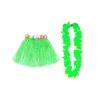 Lime Green Hula Raffia Set 2pk
