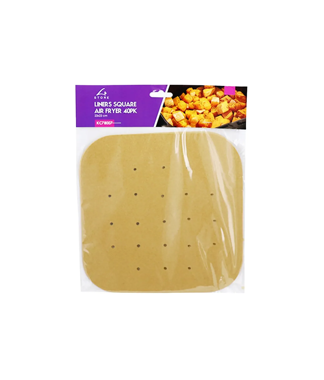 Liners Square Air Fryer 40pk 23x23cm