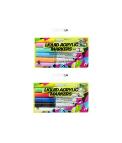 Liquid Acrylic Marker Assorted 6pk