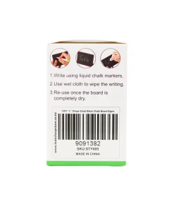 “L” Shaped PVC Small Black Chalk Board Signs 12pc 10×7.5cm