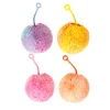 Luminous Fluffy Hairy Ball 8cm Assorted
