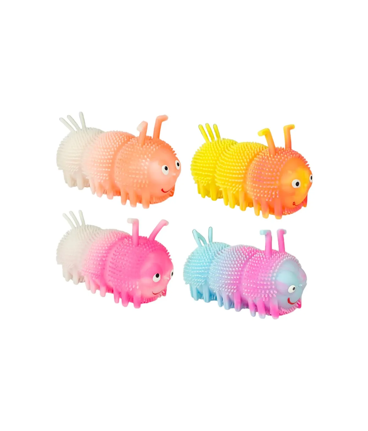 Luminous Fluffy Hairy Caterpillar 11cm Assorted