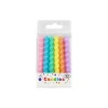 Macaron Colour Candles 8cm 6pk