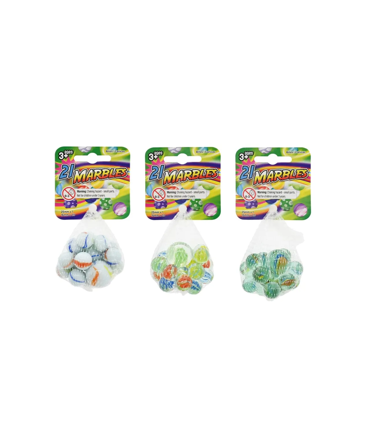Marbles Assorted 21pc