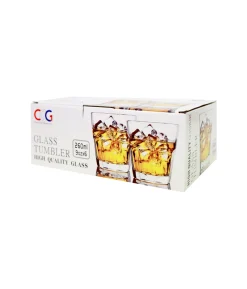 Medium Drinking Glass 260ml 6pk