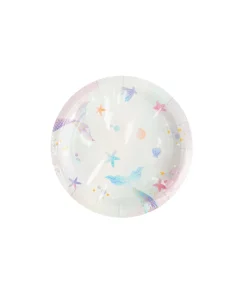 Mermaid Tail Paper Plate 9inch 12pcs