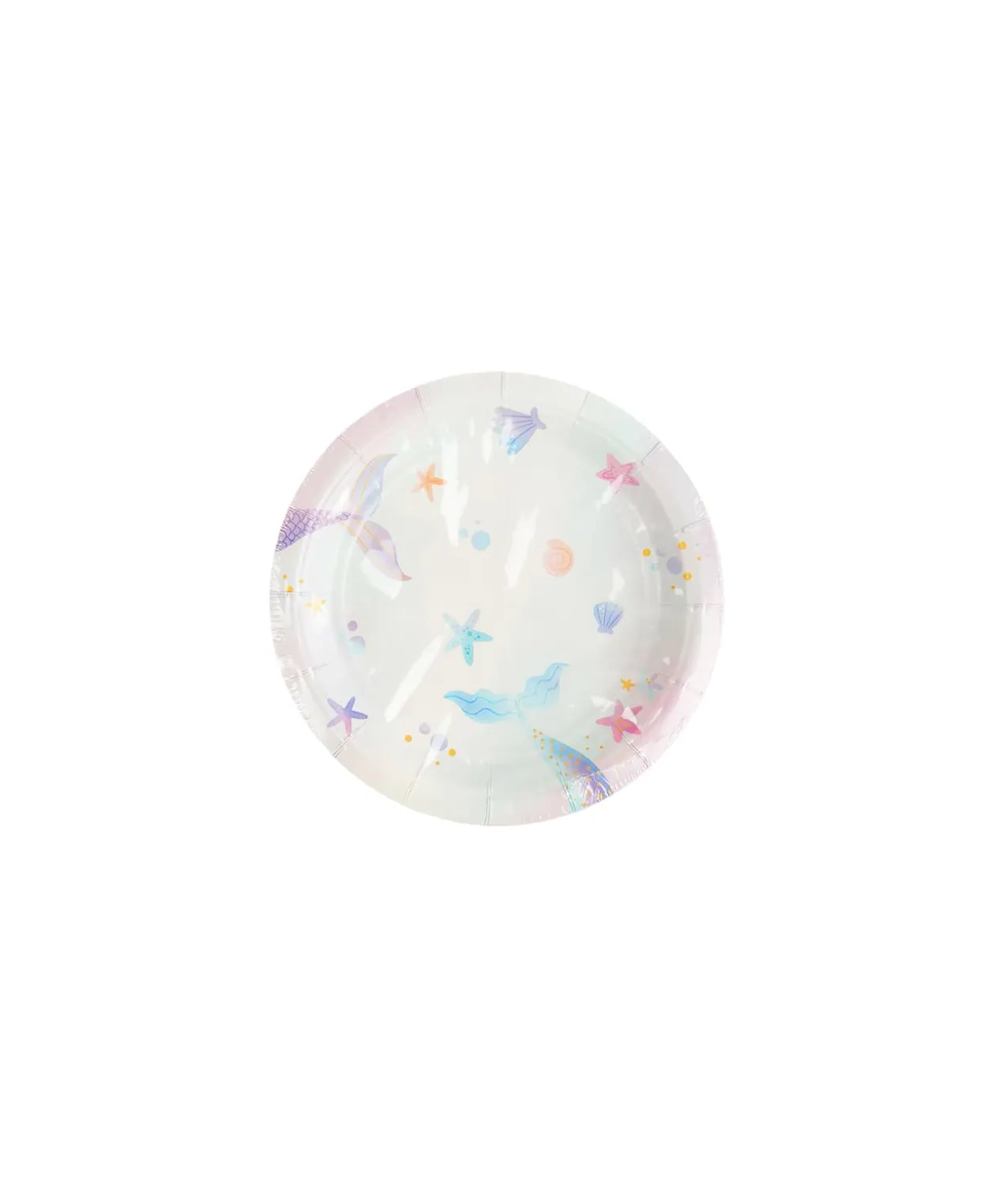 Mermaid Tail Paper Plate 7inch 12pcs