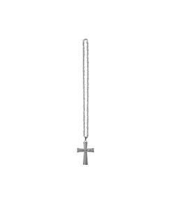 Metal Bling Necklace Silver Cross