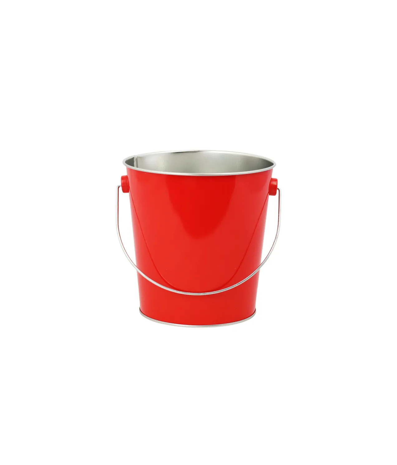 Metal Bucket With Silver Handle Assorted 13x13cm