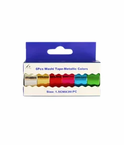 Metallic Colors Washi Tape 6pk