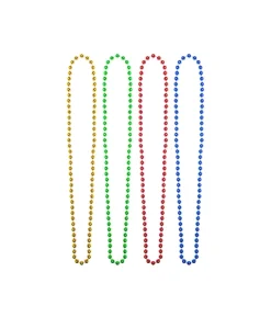 Metallic Multicolor Necklaces 4pc
