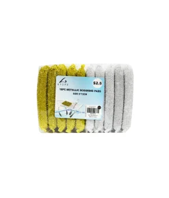 Metallic Scouring Pads 10pk