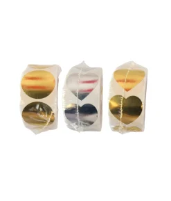 Metallic Sticker Roll 2.5×2.5cm 500pc