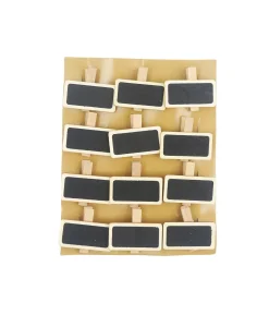 Mini Blackboard Clips 12pc