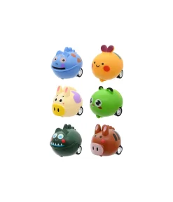 Mini Pull Back Animal Cars 6pk