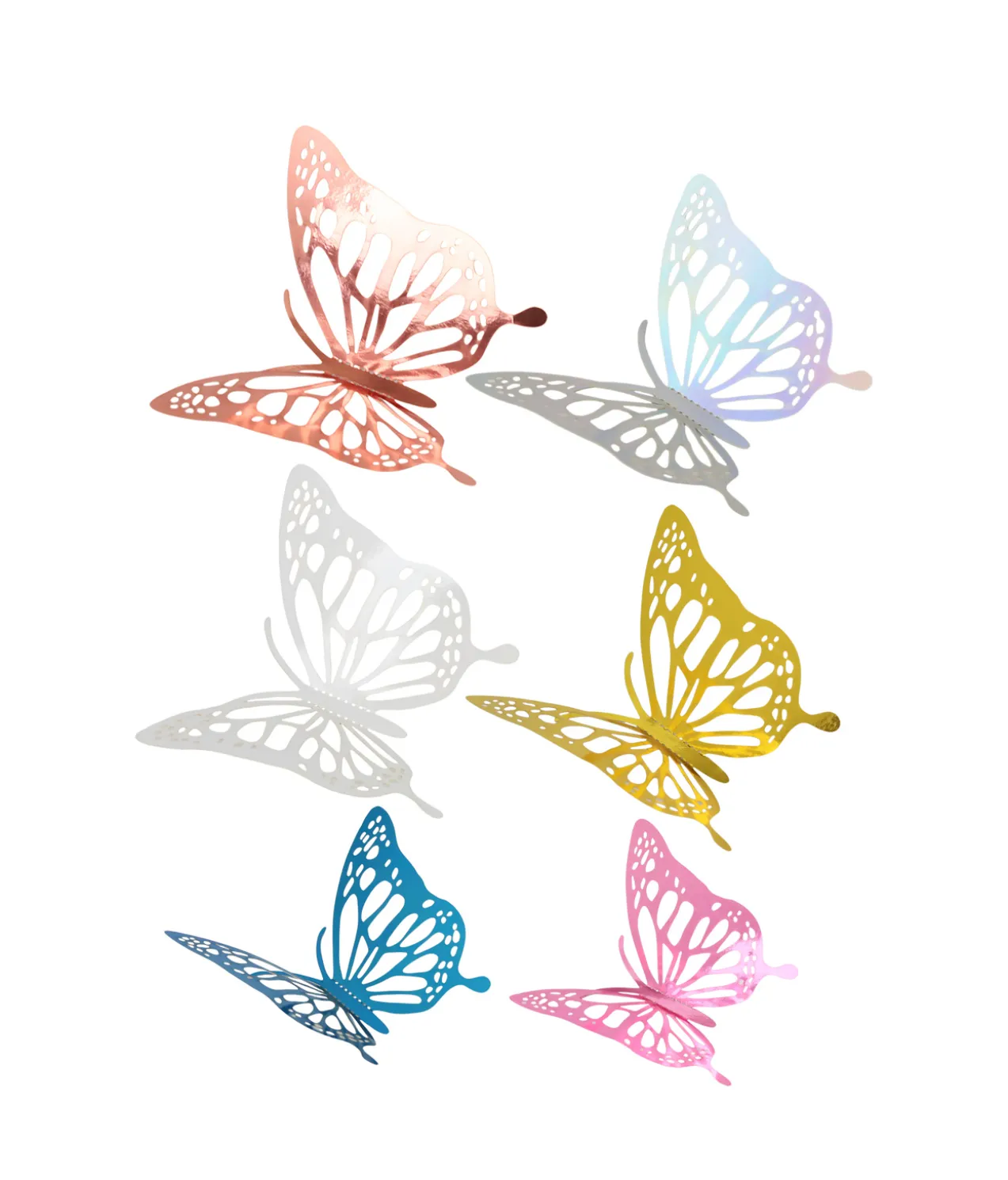 Mix 3D Paper Butterfly with Glue 12pc