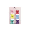 Mixed Colour Butterfly Hair Clip Set 6pk