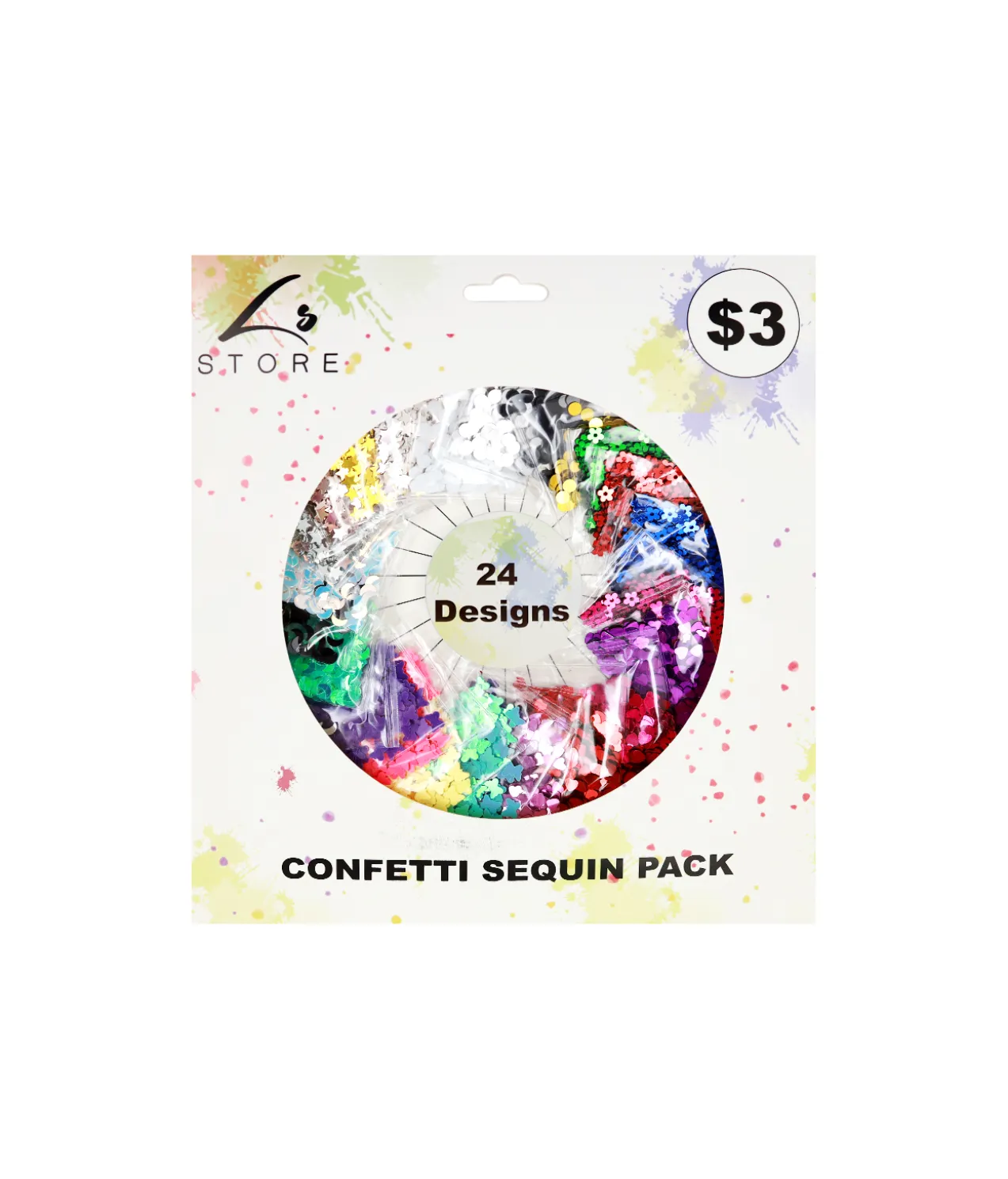Mixed Confetti Sequins 24pk