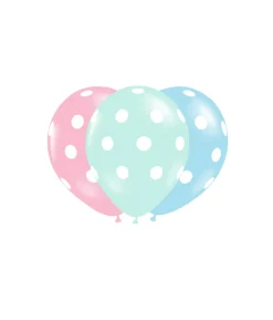Mixed Polka Dots Latex Balloons 12inch 20pk