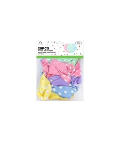 Mixed Polka Dots Latex Balloons 12inch 20pk