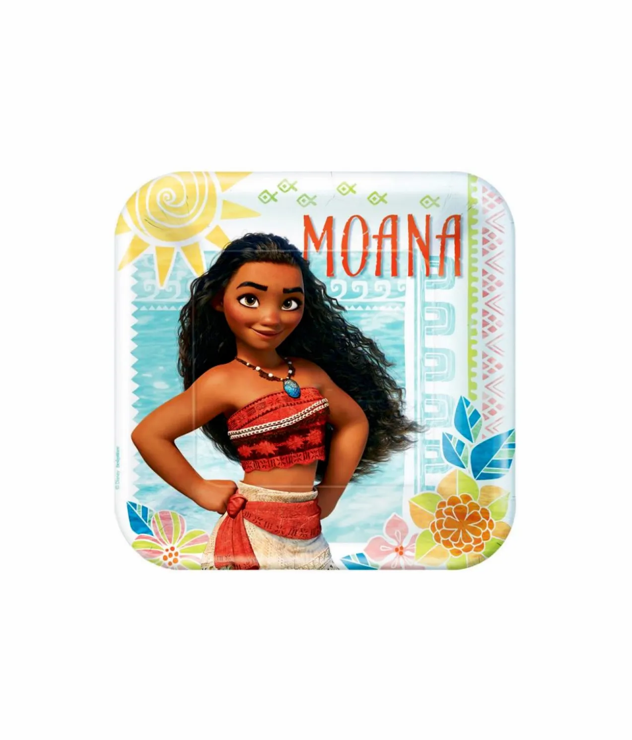 Moana Square Paper Plates 8pk