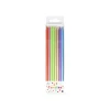 Multicolour Rainbow Metallic Candles 16pk