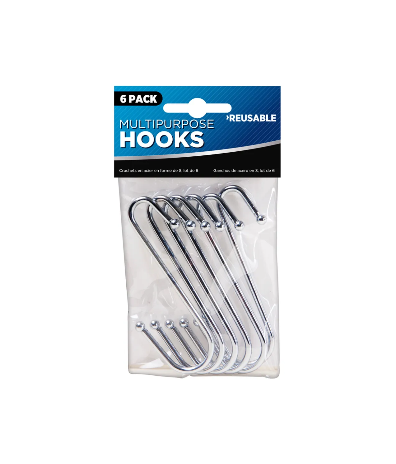 Multipurpose S Shape Hooks 6pk