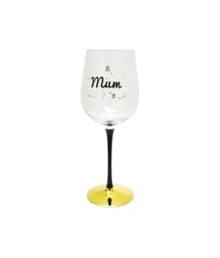 Mum Wine Glass