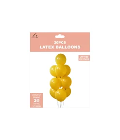 Mustard Latex Balloons 12inch 20pk