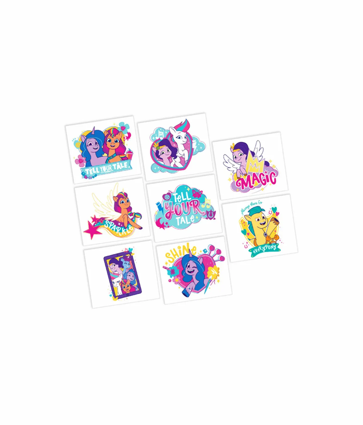 My Little Pony Tattoos 8pk