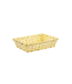 Natural Bamboo Rectangle Basket 30x20x7cm