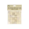 Natural Wood Craft Cube 1.5cm 36pk