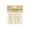 Natural Wooden Peg Dolls 6cm 4pk