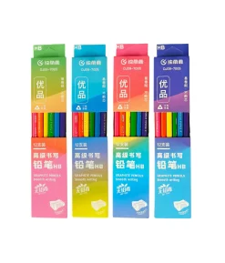 Neon Color Design HB Black Pencil 12pc Assorted