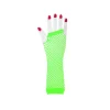 Neon Green Fishnet Long Gloves