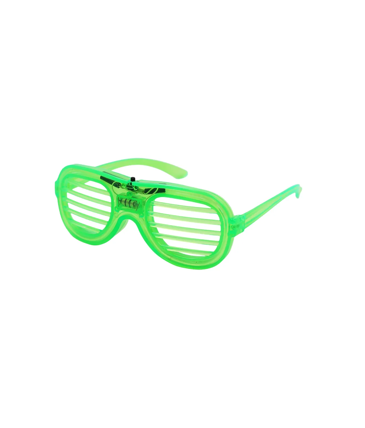 Neon Green LED Shutter Glasses 15.5 x 6cm